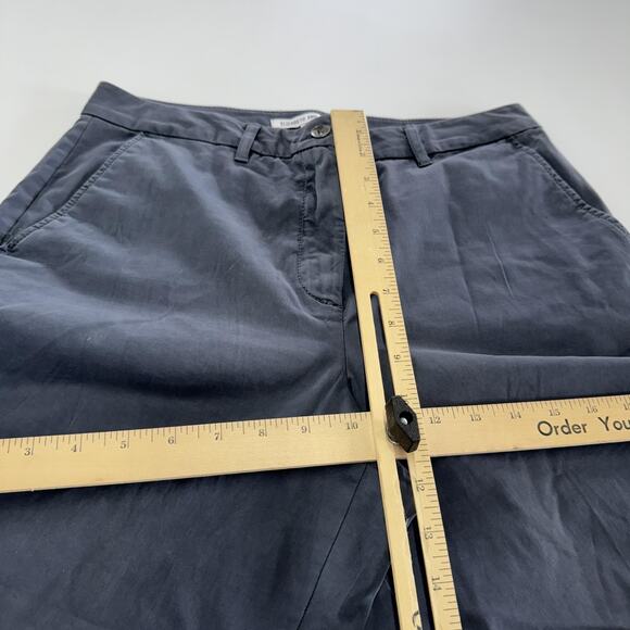 Elizabeth and James Pants Womens 10 Blue Gray Wide Leg Stretch Cotton Spandex - Picture 6 of 7